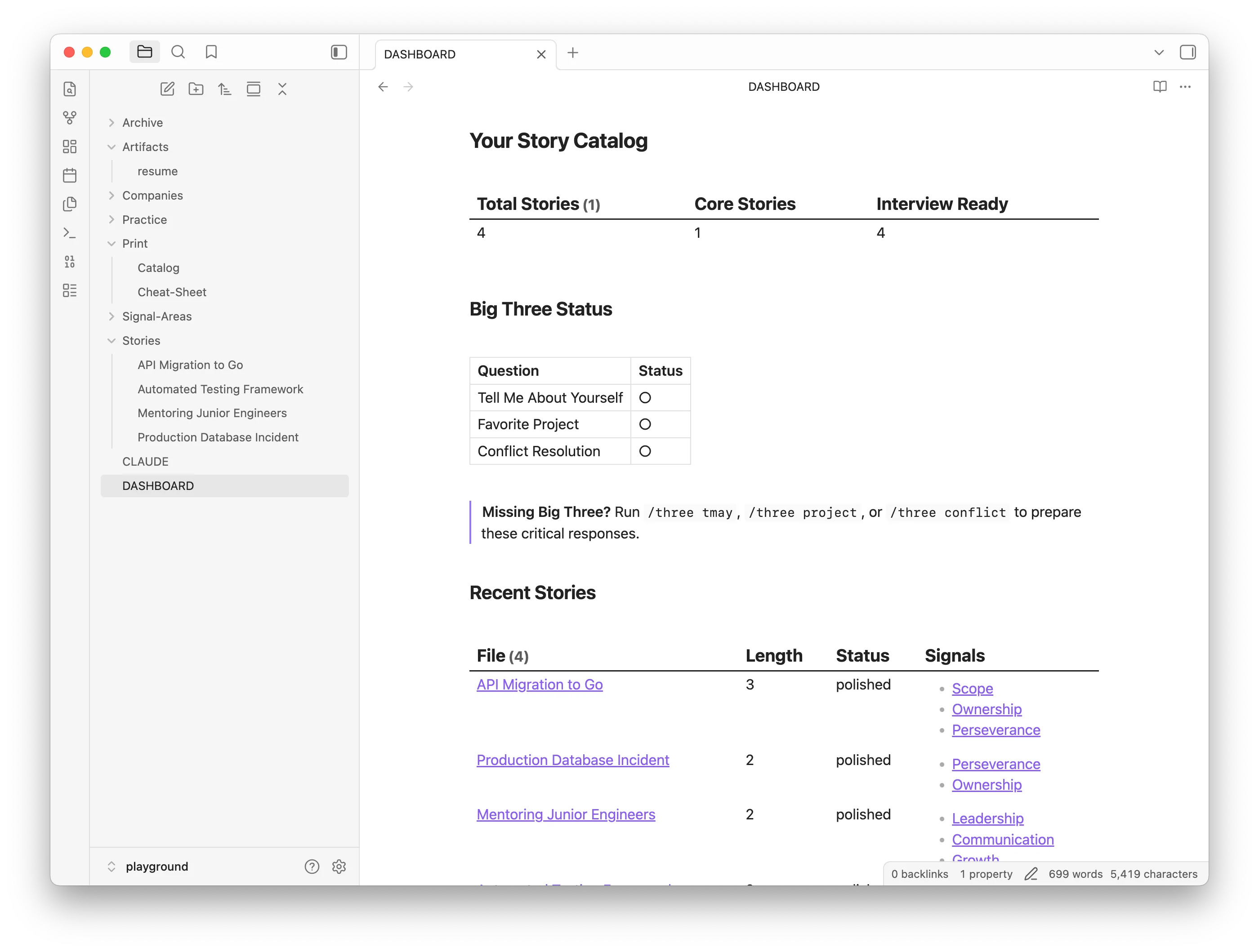 Behavioral Studio Dashboard